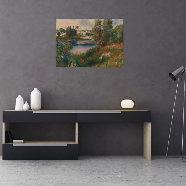 Tablou - Auguste Renoir, Landscape at Vetheuil, reproducere (70x50 cm)