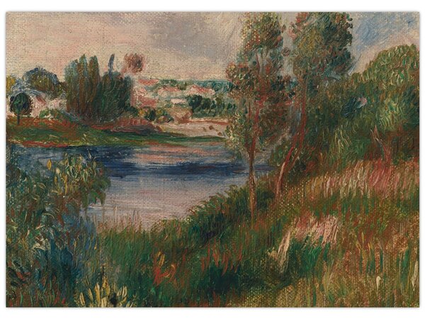 Tablou - Auguste Renoir, Landscape at Vetheuil, reproducere (70x50 cm)