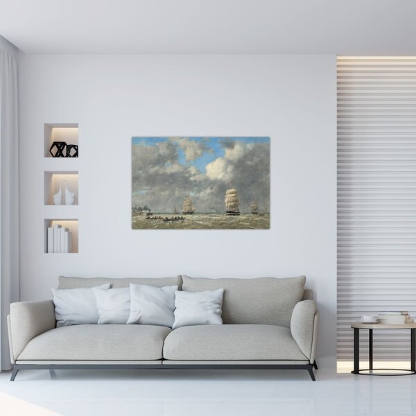 Tablou - Eugène Boudin, Le Havre, reproducere (90x60 cm)