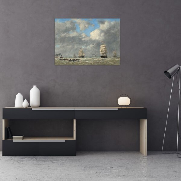 Tablou - Eugène Boudin, Le Havre, reproducere (70x50 cm)
