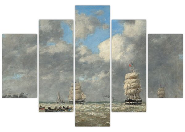 Tablou - Eugène Boudin, Le Havre, reproducere (150x105 cm)
