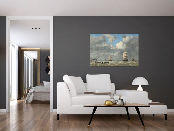 Tablou - Eugène Boudin, Le Havre, reproducere (90x60 cm)