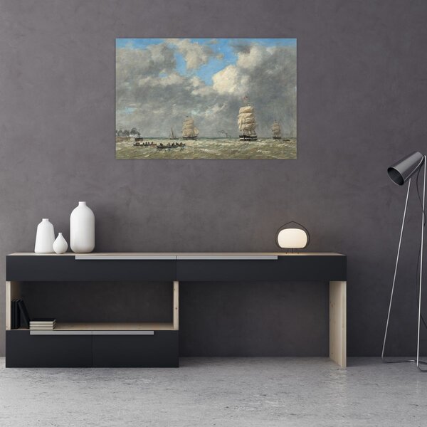 Tablou - Eugène Boudin, Le Havre, reproducere (90x60 cm)