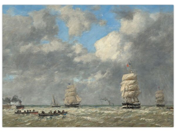 Tablou - Eugène Boudin, Le Havre, reproducere (70x50 cm)