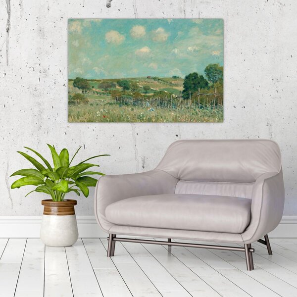 Tablou - Alfred Sisley, Meadow, reproducere (90x60 cm)
