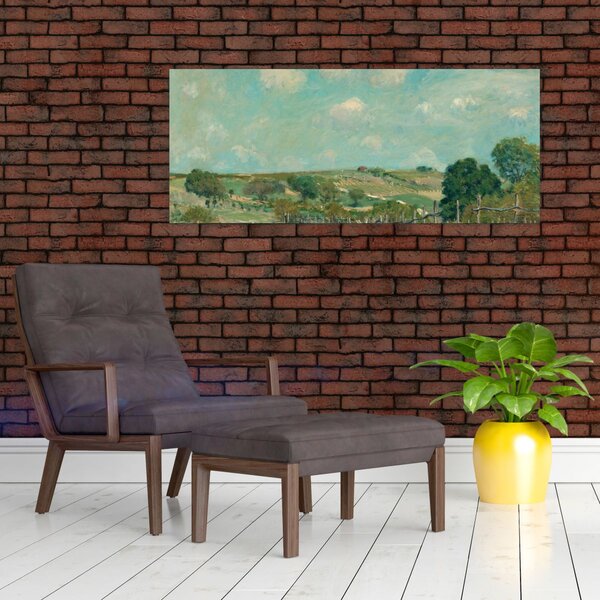 Tablou - Alfred Sisley, Meadow, reproducere (120x50 cm)