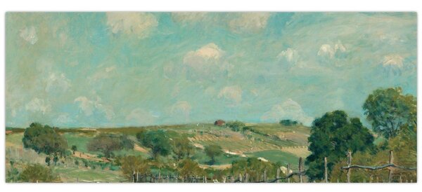 Tablou - Alfred Sisley, Meadow, reproducere (120x50 cm)