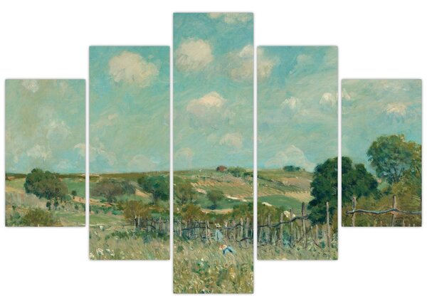 Tablou - Alfred Sisley, Meadow, reproducere (150x105 cm)