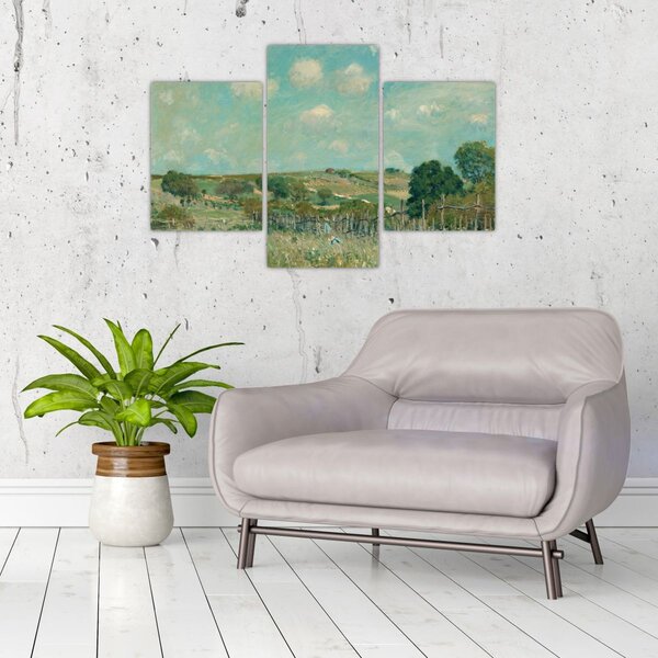 Tablou - Alfred Sisley, Meadow, reproducere (90x60 cm)