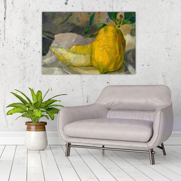 Tablou - French 19th Century, Melon and Lemon, reproducere (90x60 cm)