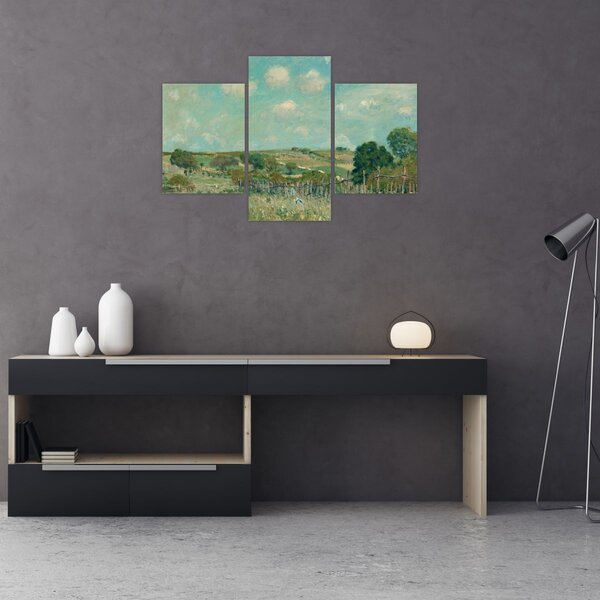 Tablou - Alfred Sisley, Meadow, reproducere (90x60 cm)