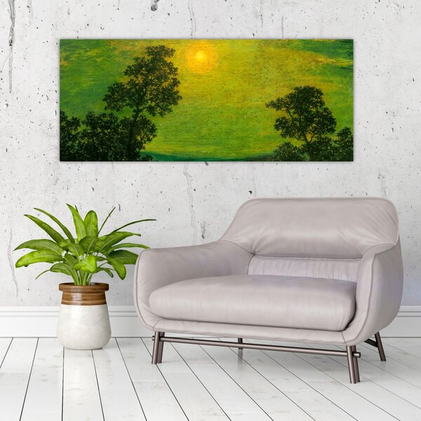 Tablou - Imitator of Ralph Albert Blakelock, Moonlight, reproducere (120x50 cm)
