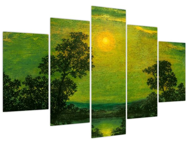 Tablou - Imitator of Ralph Albert Blakelock, Moonlight, reproducere (150x105 cm)