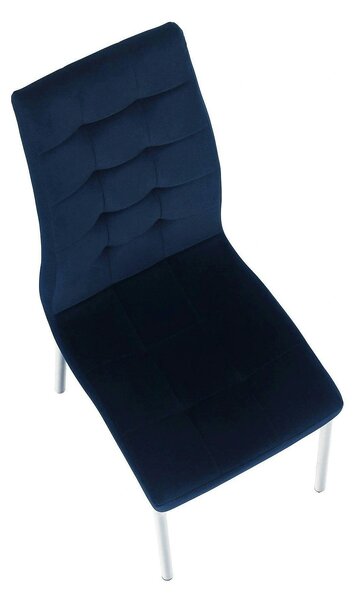Scaun GERDA NEW, albastru, stofa clasica/metal, 42x58x103 cm