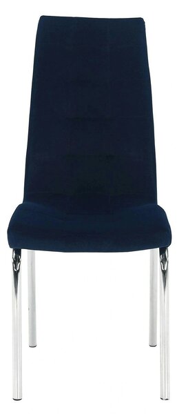 Scaun GERDA NEW, albastru, stofa clasica/metal, 42x58x103 cm