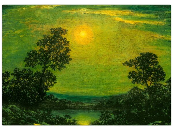 Tablou - Imitator of Ralph Albert Blakelock, Moonlight, reproducere (70x50 cm)