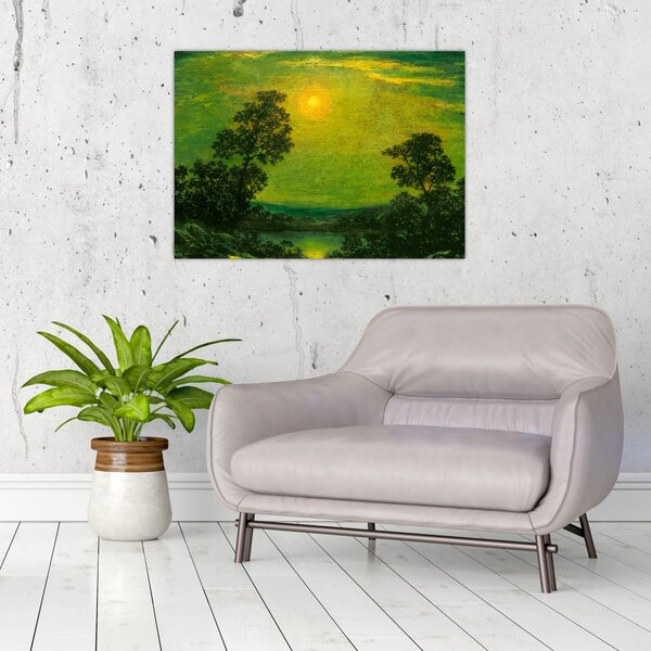 Tablou - Imitator of Ralph Albert Blakelock, Moonlight, reproducere (70x50 cm)