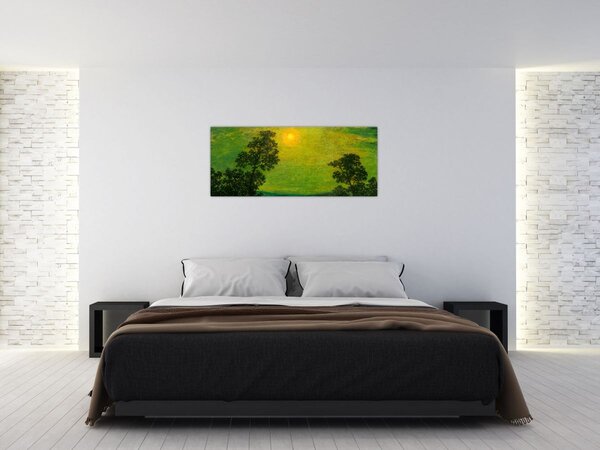 Tablou - Imitator of Ralph Albert Blakelock, Moonlight, reproducere (120x50 cm)