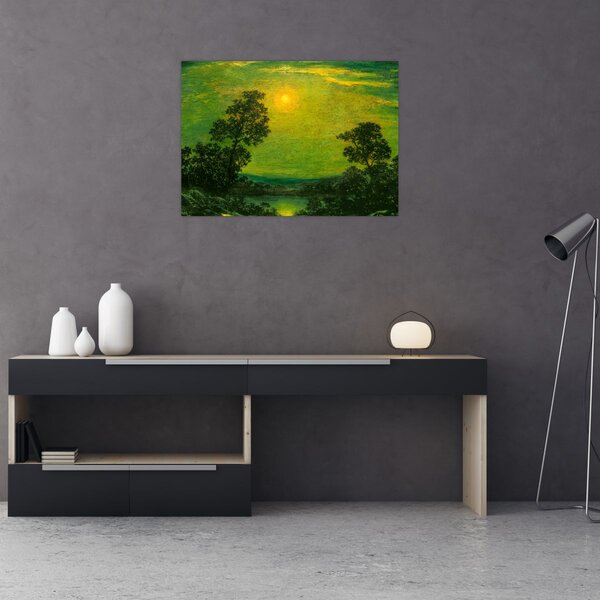 Tablou - Imitator of Ralph Albert Blakelock, Moonlight, reproducere (70x50 cm)