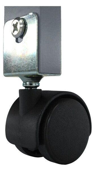 Carucior servire BARABE, gri/stejar, 67x37x76 cm
