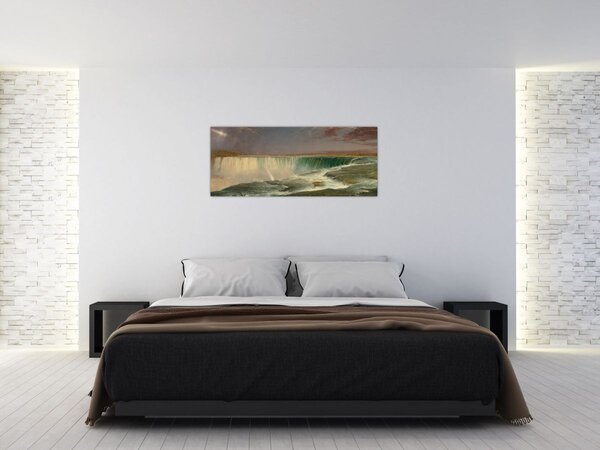 Tablou - Frederic Edwin Church, Niagara, reproducere (120x50 cm)