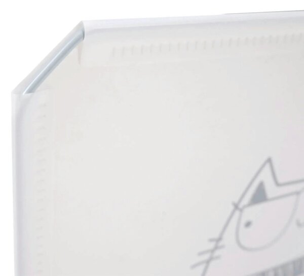 Dulap ATREY, gri, metal/plastic, cu 8 usi, 74x37x148 cm