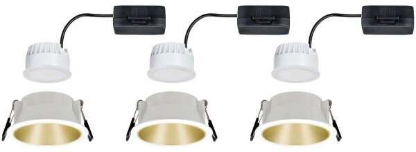 Paulmann 93406 - Set 3x LED 6,5W IP44, luminar baie COLE, dimabil, 230V