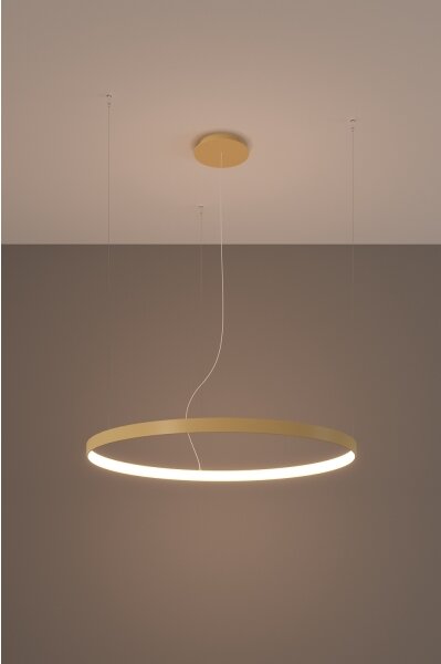 Lustră LED pe cablu RIO LED/50W/230V CRI90 3000K d. 78 cm auriu Thoro TH.174
