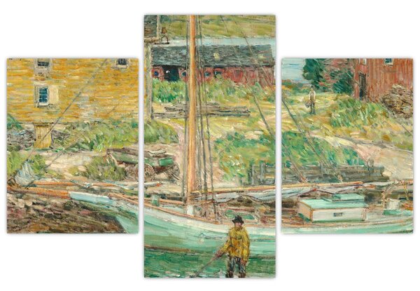 Tablou - Childe Hassam, Oyster Sloop, Cos Cob, reproducere (90x60 cm)
