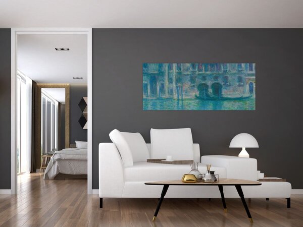 Tablou - Claude Monet, Palazzo da Mula, Venice, reproducere (120x50 cm)
