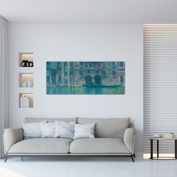 Tablou - Claude Monet, Palazzo da Mula, Venice, reproducere (120x50 cm)