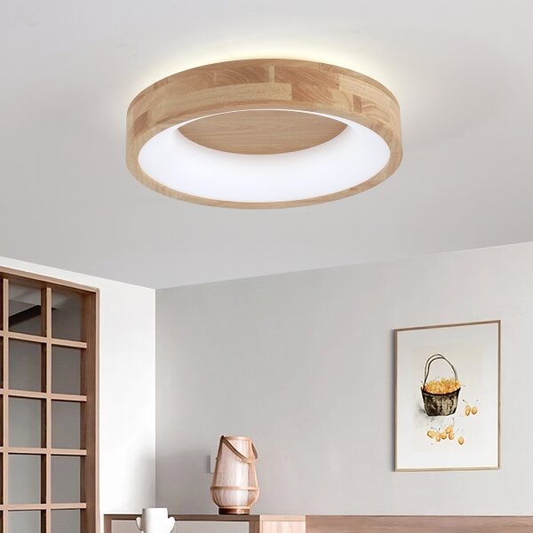 Brilagi-LED Plafonieră FALCON WOOD LED/30W/230V 3000/4000/6000K 45 cm lemn