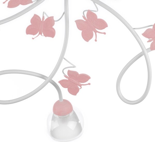 Lustră aplicată pentru copii BUTTERFLY 5xE14/6W/230V ONLI