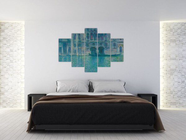Tablou - Claude Monet, Palazzo da Mula, Venice, reproducere (150x105 cm)