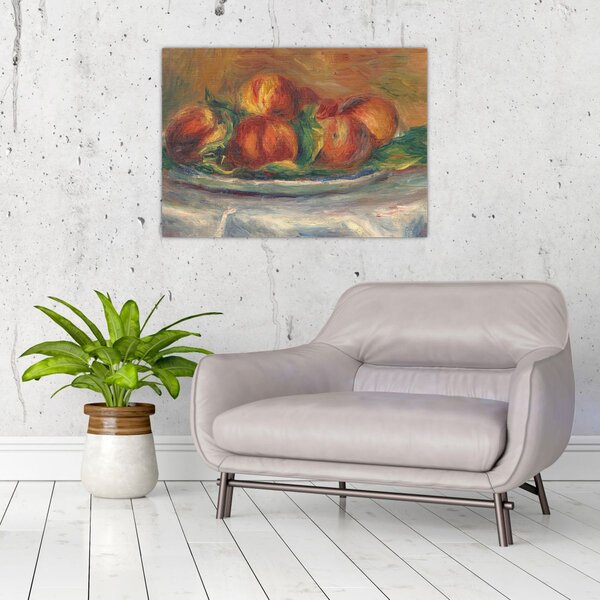 Tablou - Auguste Renoir, Peaches on a Plate, reproducere (70x50 cm)