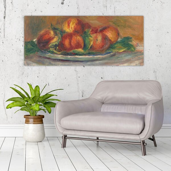 Tablou - Auguste Renoir, Peaches on a Plate, reproducere (120x50 cm)