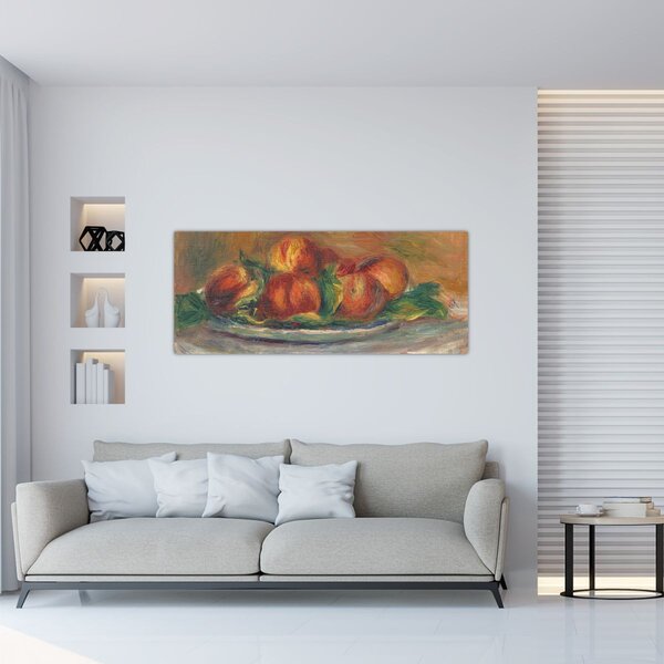 Tablou - Auguste Renoir, Peaches on a Plate, reproducere (120x50 cm)