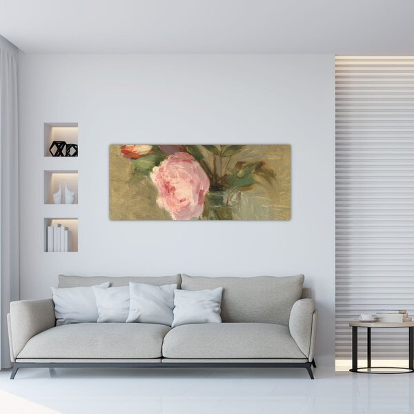 Tablou - Berthe Morisot, Peonies, reproducere (120x50 cm)