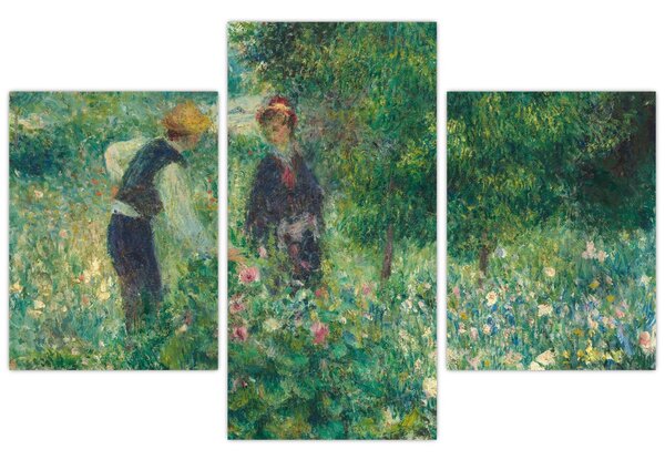 Tablou - Auguste Renoir, Picking Flowers, reproducere (90x60 cm)