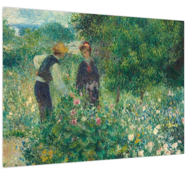 Tablou - Auguste Renoir, Picking Flowers, reproducere (70x50 cm)