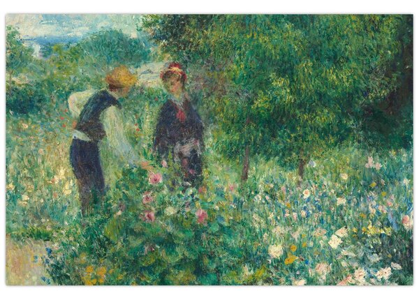 Tablou - Auguste Renoir, Picking Flowers, reproducere (90x60 cm)