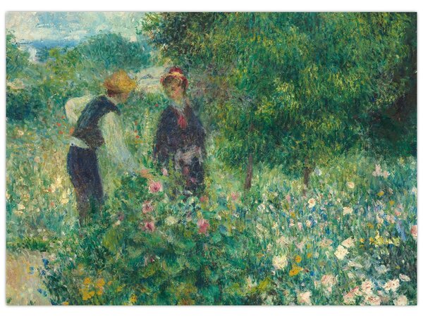 Tablou - Auguste Renoir, Picking Flowers, reproducere (70x50 cm)