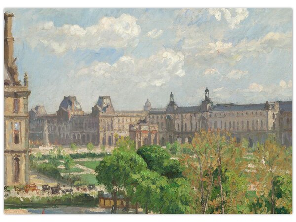 Tablou - Camille Pissarro, Place du Carrousel, Paris, reproducere (70x50 cm)