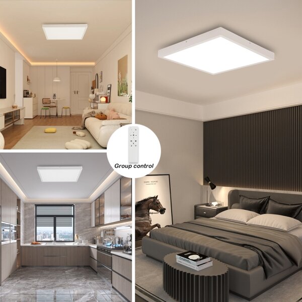 Brilagi-LED Corp de iluminat dimerizabil pentru baie FRAME SMART LED/50W/230V IP44 alb+telecomandă