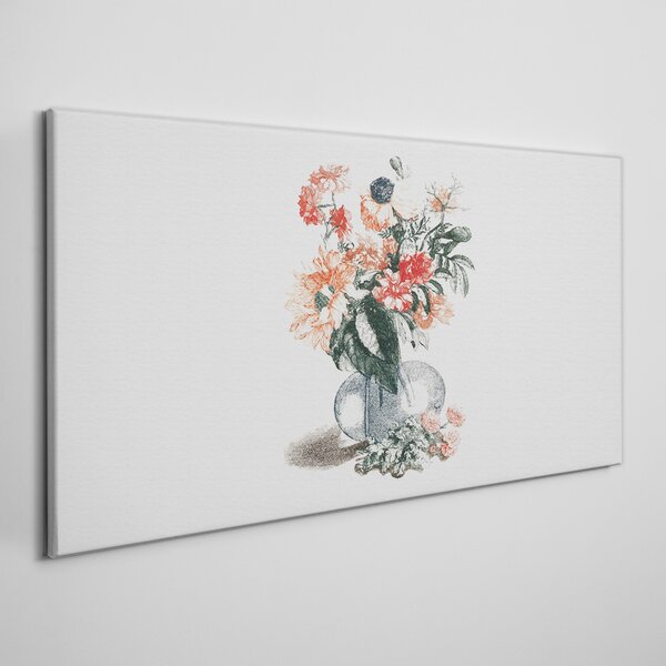 Tablou canvas Desen flori de plante