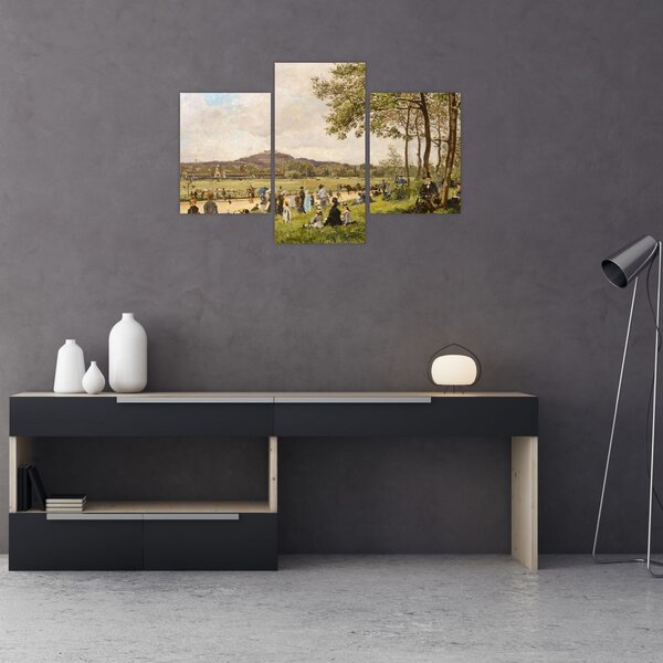 Tablou - French 19th Century, Race Course at Longchamps, reproducere (90x60 cm)