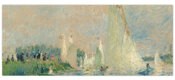 Tablou - Auguste Renoir, Regatta at Argenteuil, reproducere (120x50 cm)