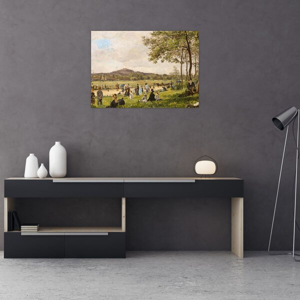Tablou - French 19th Century, Race Course at Longchamps, reproducere (70x50 cm)