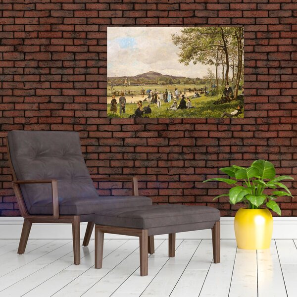 Tablou - French 19th Century, Race Course at Longchamps, reproducere (90x60 cm)