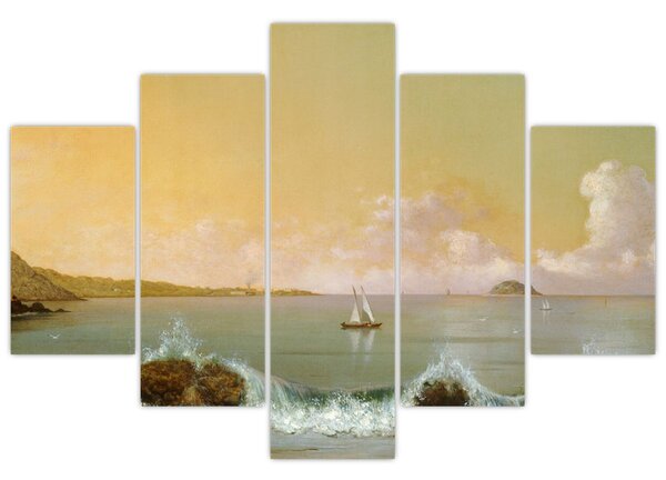 Tablou - Martin Johnson Heade, Rio de Janeiro Bay, reproducere (150x105 cm)